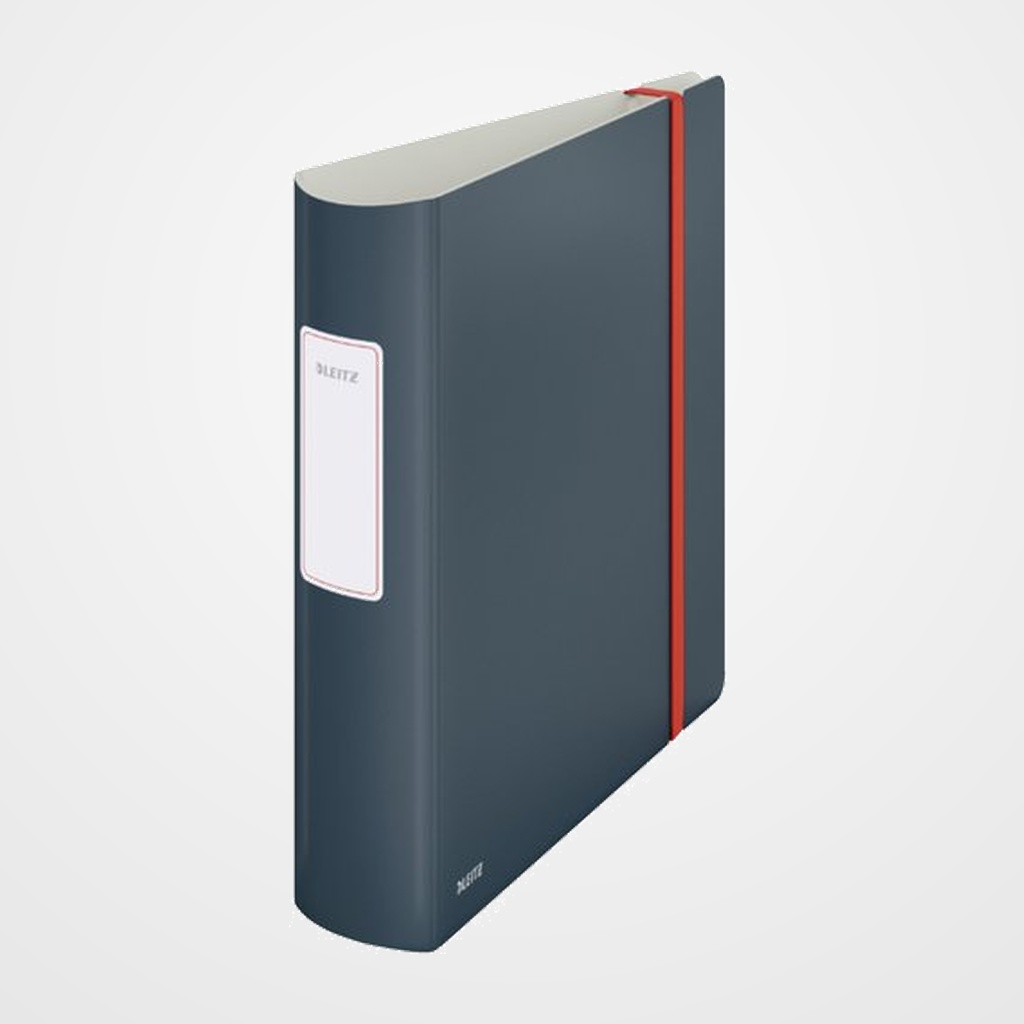 ARCHIVADOR palanca LEITZ ACTIVE COSY POLYFOAM A4 180º 82mm GRIS
