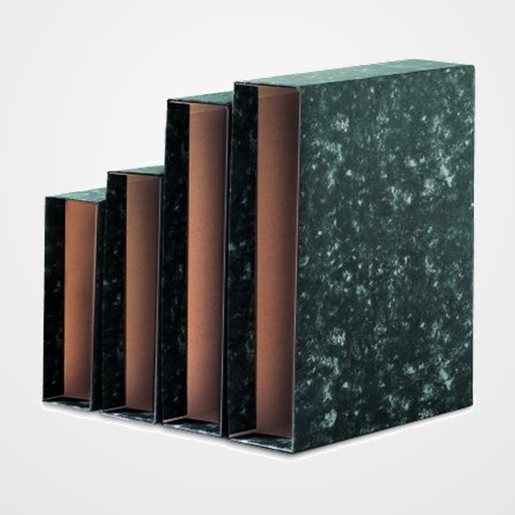 CAJA para ARCHIVADOR UNISYSTEM NOVOCLAS 4º APAISADO 86mm NEGRO