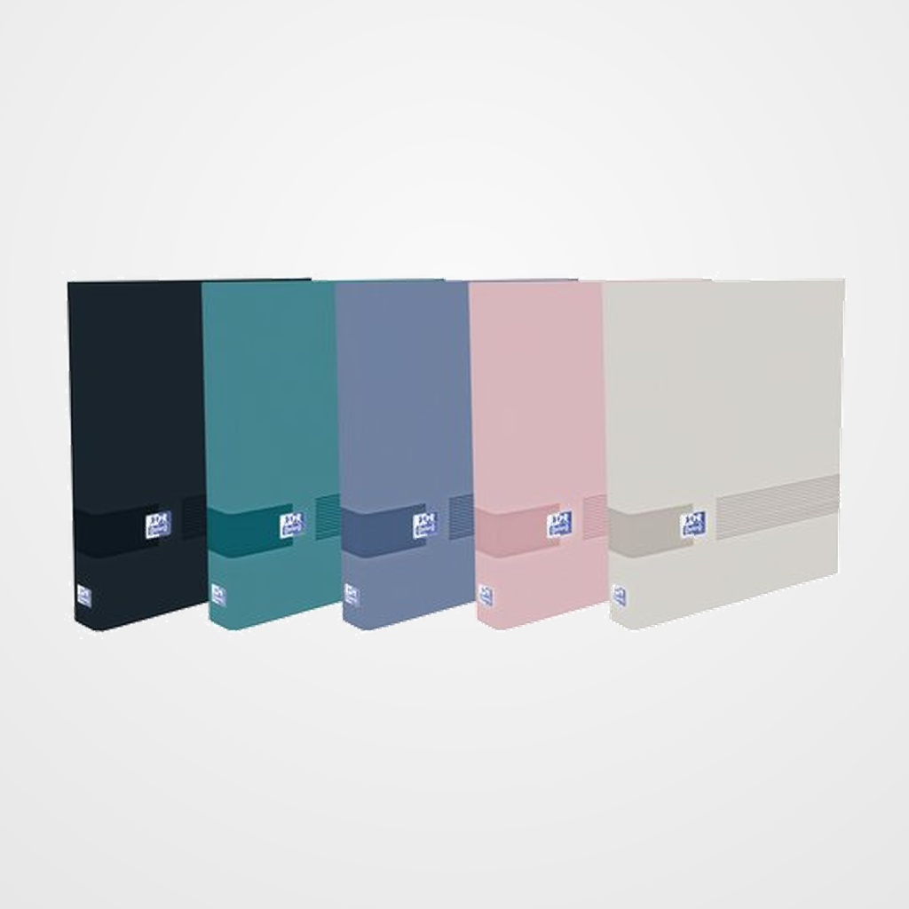 CARPETA de ANILLAS OXFORD OXFORD&YOU CARTON FORRADO A4+ 4 an.MIXTAS 25mm COL.SUR.(5)