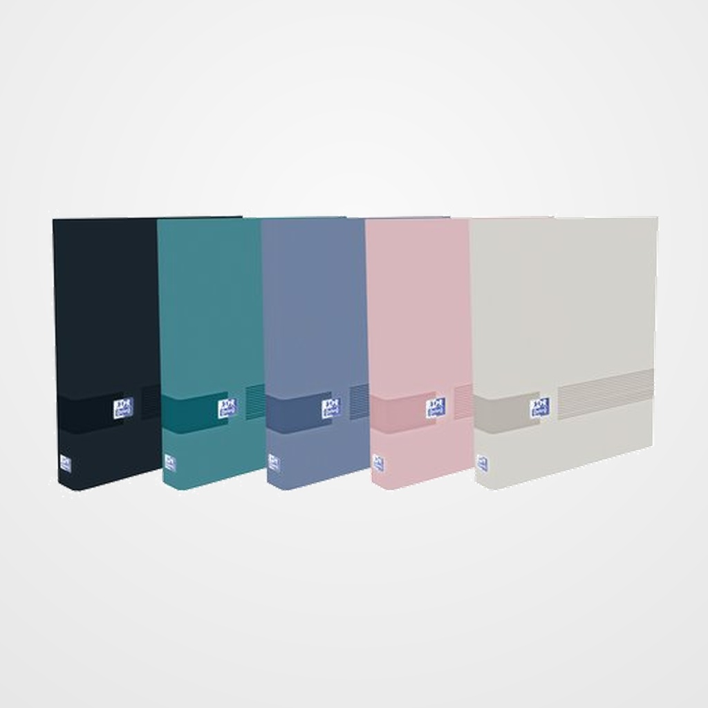 CARPETA de ANILLAS OXFORD OXFORD&YOU CARTON FORRADO A4+ 4 an.MIXTAS 40mm COL.SUR.(5)