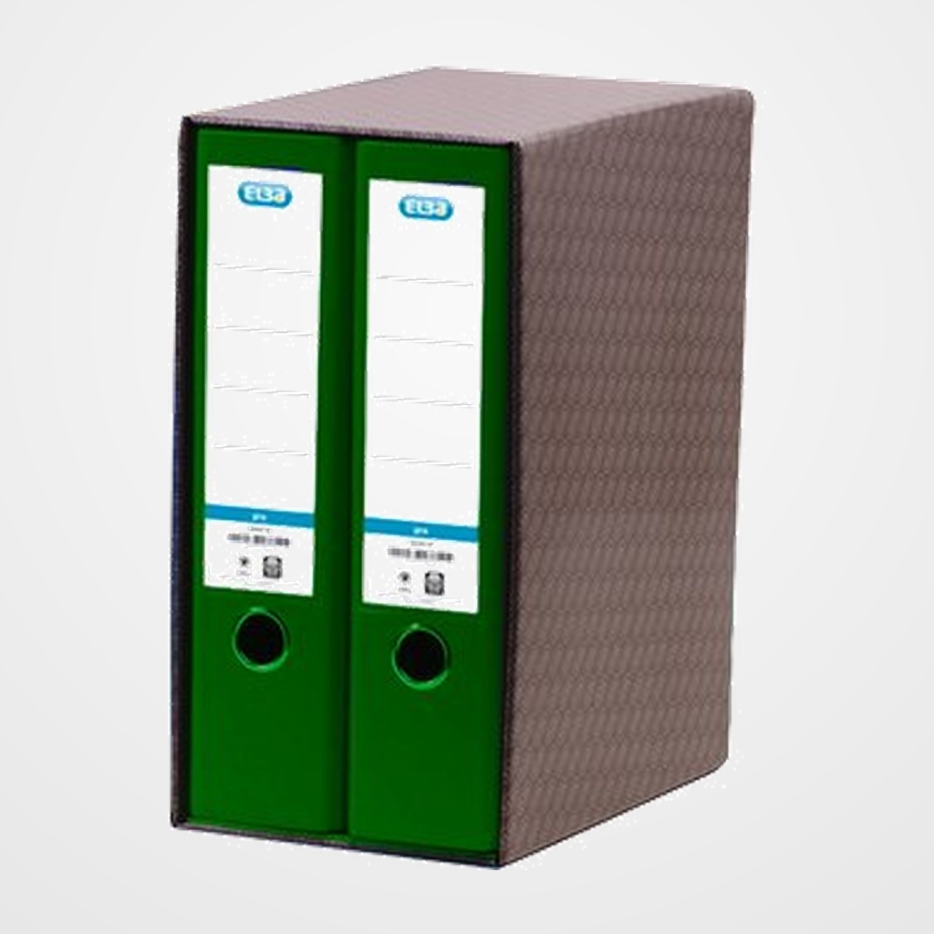 MODULO ARCHIVADORES palanca ELBA RADO TOP forr.PP 2 uds.A4 80mm VERDE