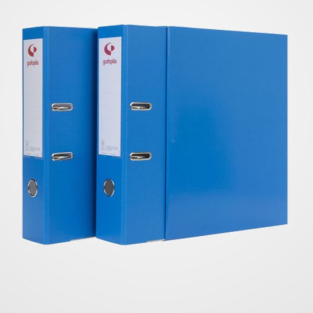 MODULO ARCHIVADORES palanca GRAFCOLOR 2 uds.Fº 75mm AZUL