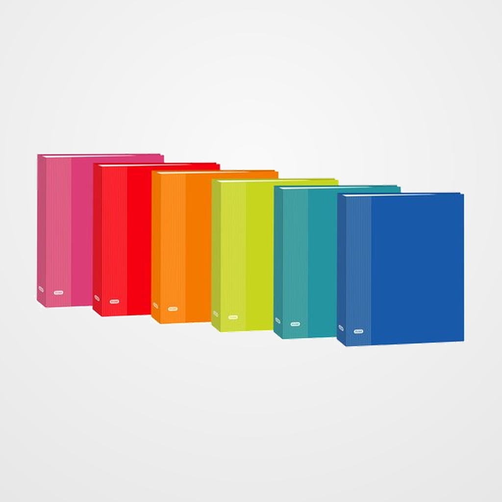 CARPETA de ANILLAS ELBA CARTON FORRADO COLOR Fº 2 an.MIXTAS 25mm 6 col.surt. (13100720)