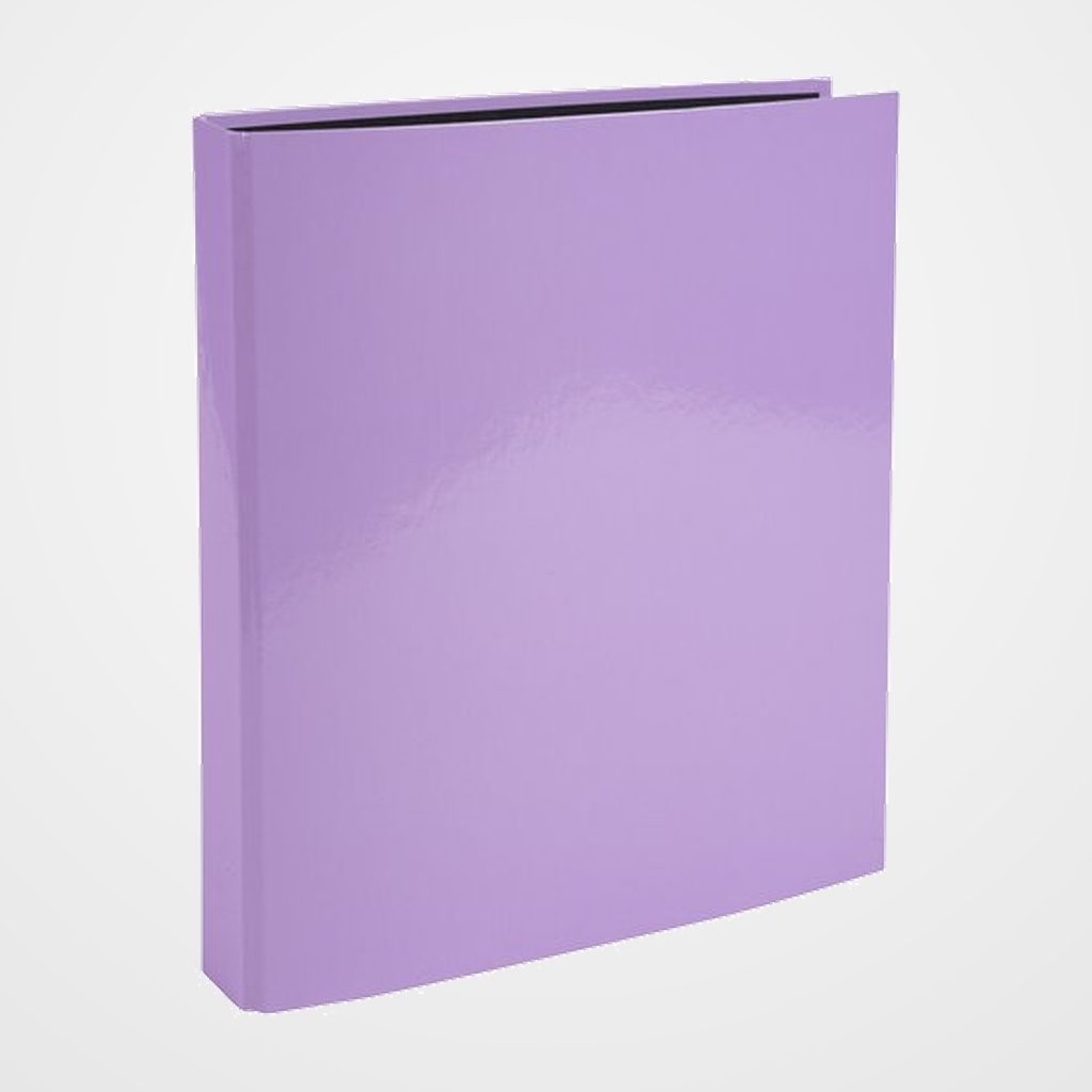 CARPETA de ANILLAS EXACOMPTA AQUAREL CARTON FORRADO A4 4 an.25mm MALVA