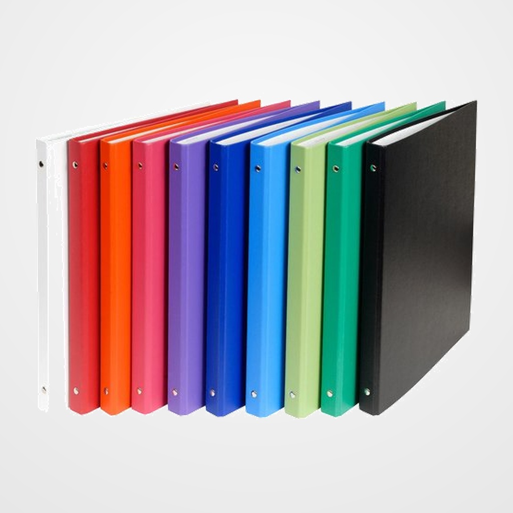 CARPETA de ANILLAS EXACOMPTA CARTON FORRADO A4 4 an.REDONDA  15mm SURTIDO (10 col.)