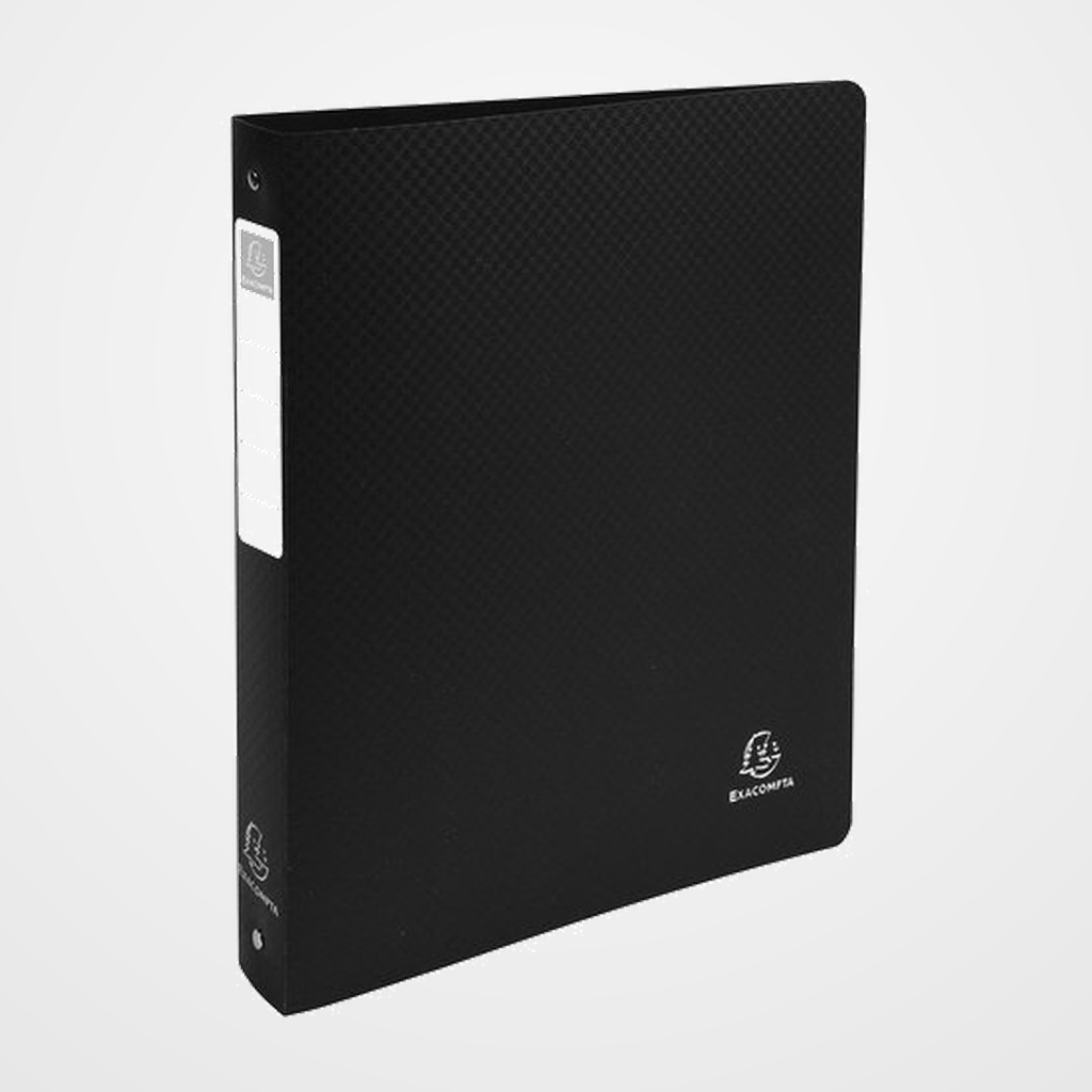 CARPETA de ANILLAS EXACOMPTA PP A4 4 an.REDONDA 30mm NEGRO