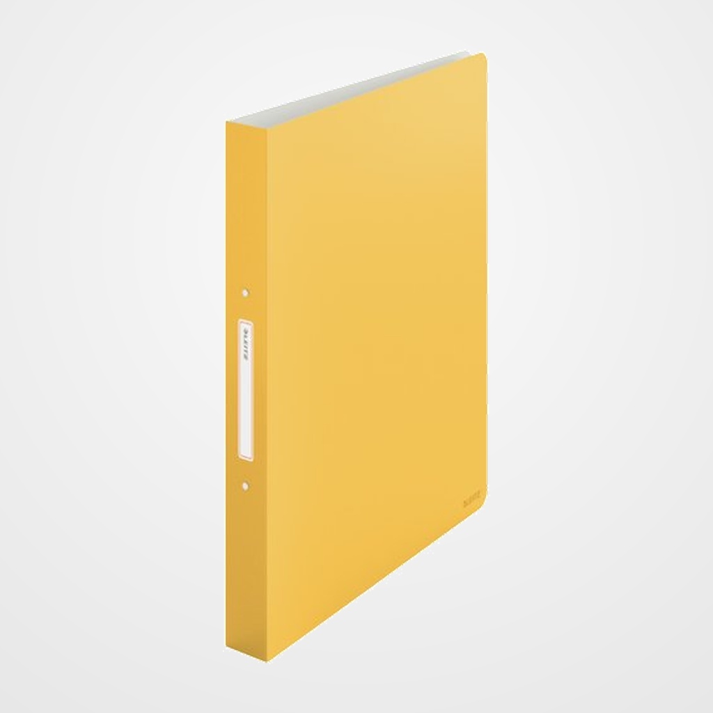 CARPETA de ANILLAS LEITZ COSY PP A4 2 an.REDONDAS 25mm AMARILLO