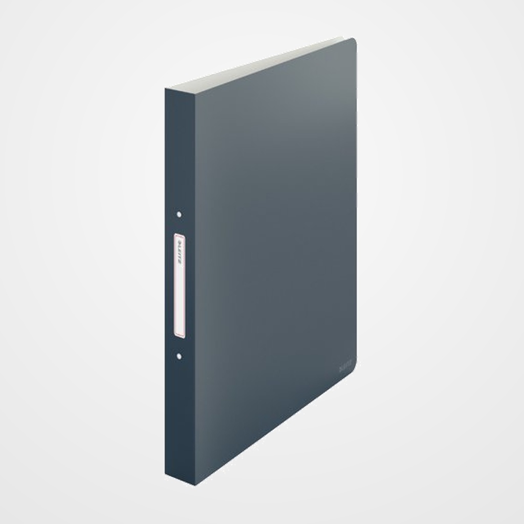 CARPETA de ANILLAS LEITZ COSY PP A4 2 an.REDONDAS 25mm GRIS