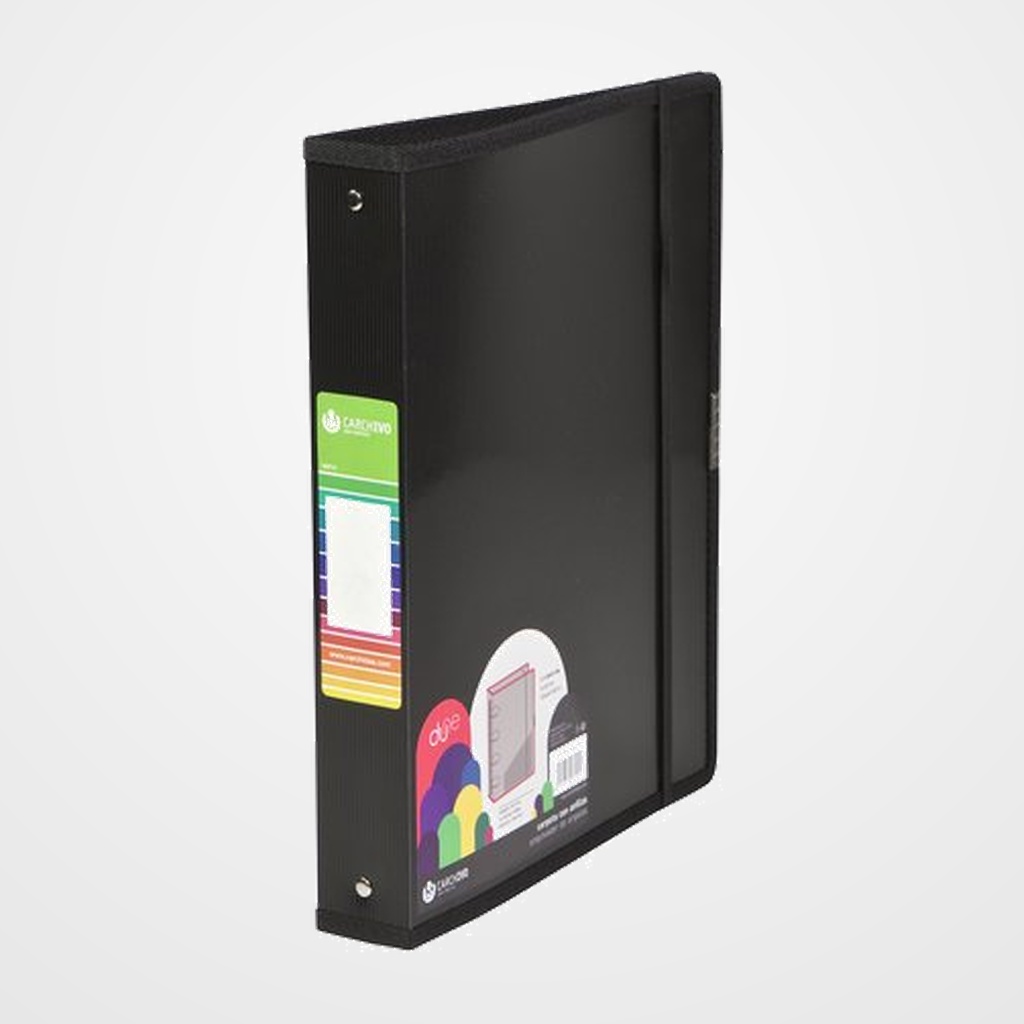 CARPETA de ANILLAS CARCHIVO DUNE PP A4+ 4 an.40mm NEGRO