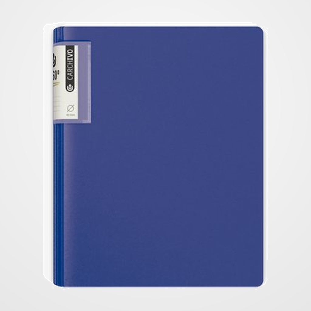 CARPETA de ANILLAS CARCHIVO FOAM STYLE POLIPROPILENO A4 4 an.MIXTA 25mm AZUL OSCURO