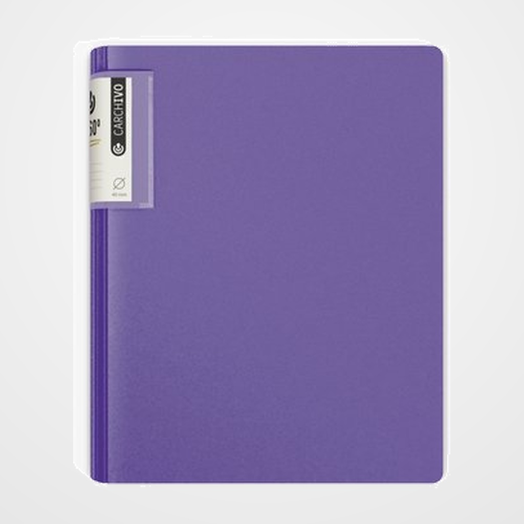 CARPETA de ANILLAS CARCHIVO FOAM STYLE POLIPROPILENO A4 4 an.MIXTA 40mm VIOLETA