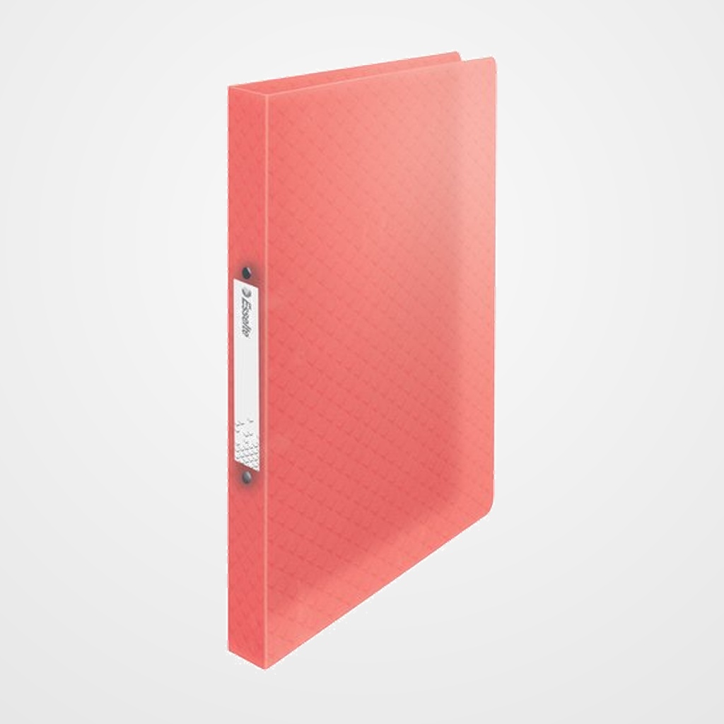 CARPETA de ANILLAS ESSELTE COLOUR BREEZE PP A4 2 an.REDONDAS 25mm CORAL