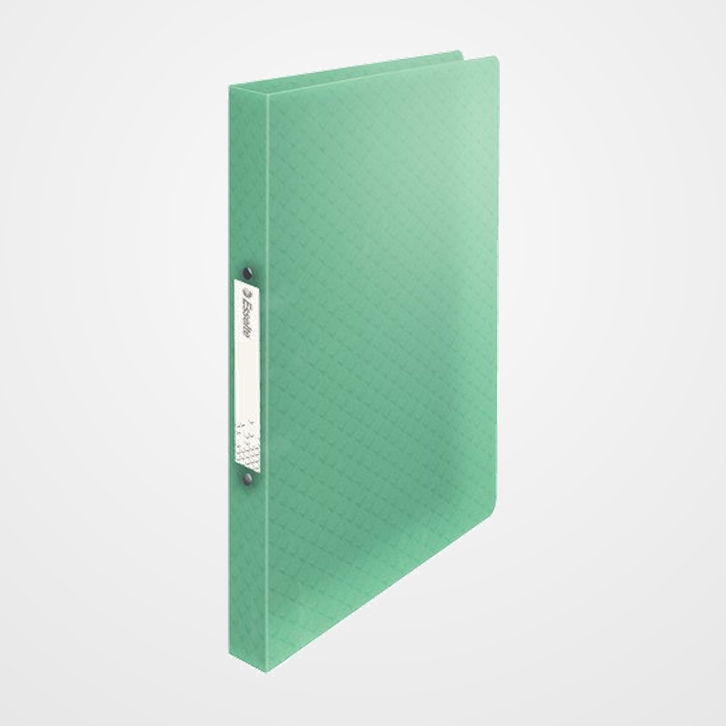 CARPETA de ANILLAS ESSELTE COLOUR BREEZE PP A4 2 an.REDONDAS 25mm VERDE