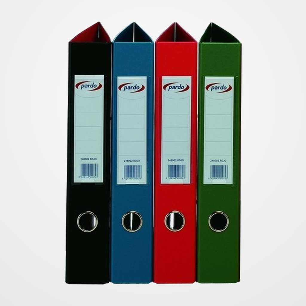 CARPETA de ANILLAS PARDO PLASTICO EXTRA Fº 4 an.MIXTAS 40mm AZUL