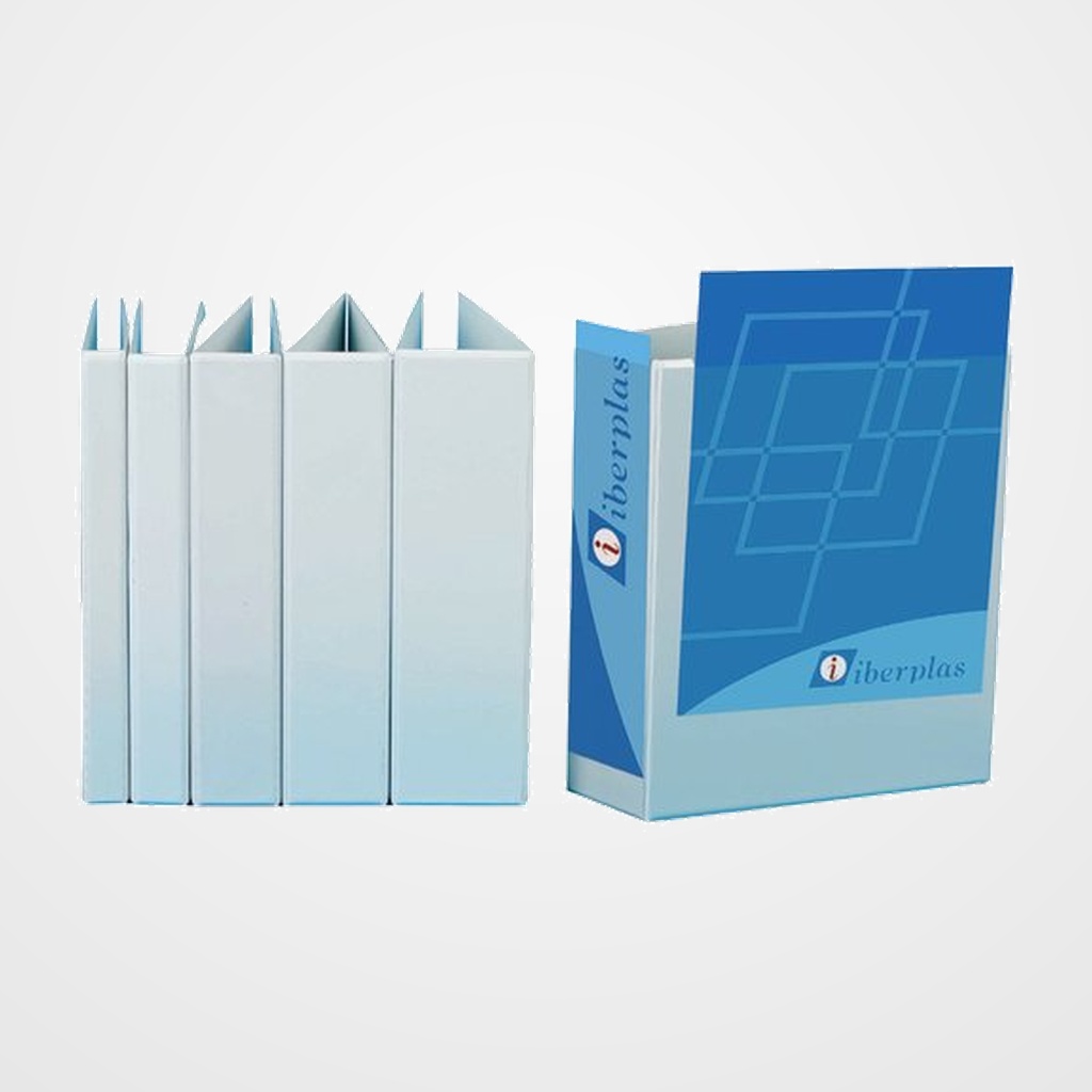 CARPETA CANGURO IBERPLAS PVC A4 4 an.MIXTAS 65mm BLANCO