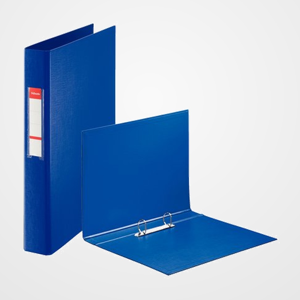 CARPETA de ANILLAS ESSELTE PVC OFICINA Fº 2 an.MIXTAS 25mm AZUL