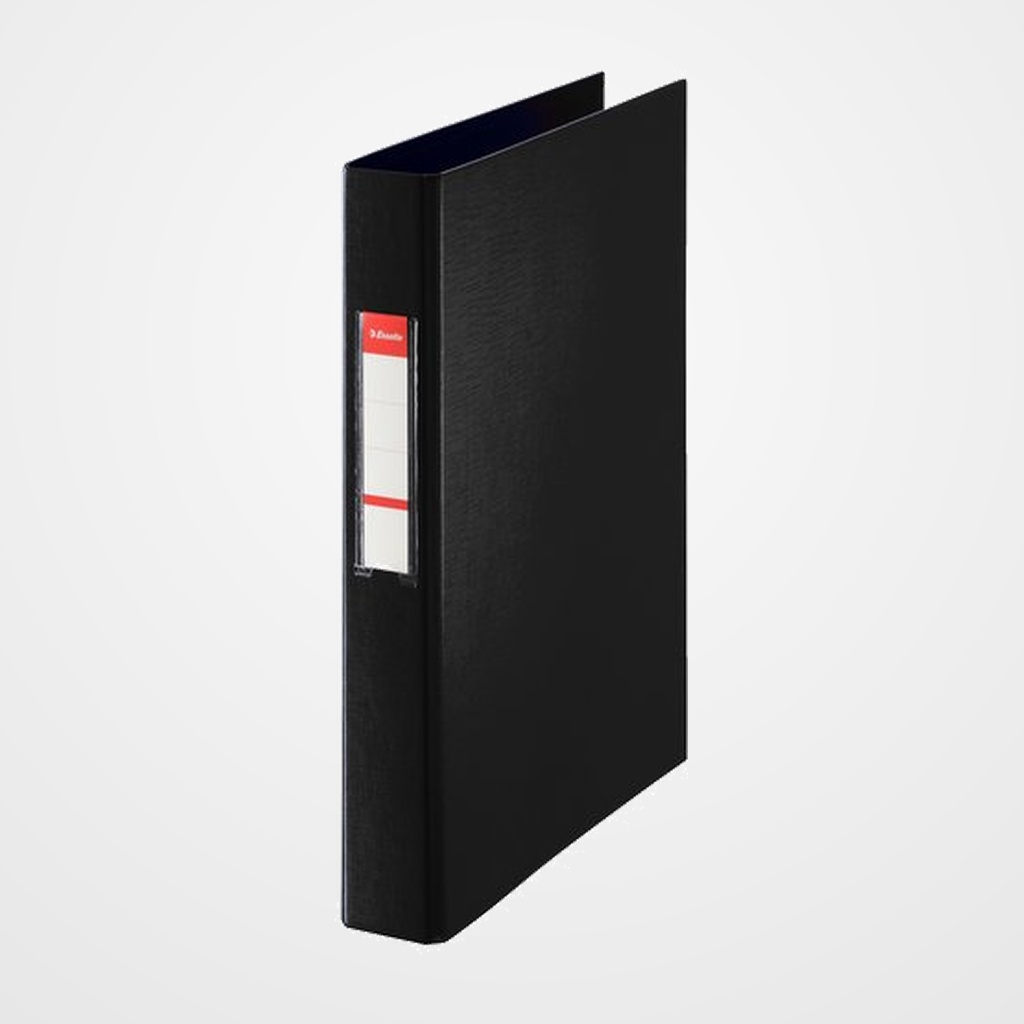 CARPETA de ANILLAS ESSELTE PVC OFICINA Fº 2 an.MIXTAS 40mm NEGRO