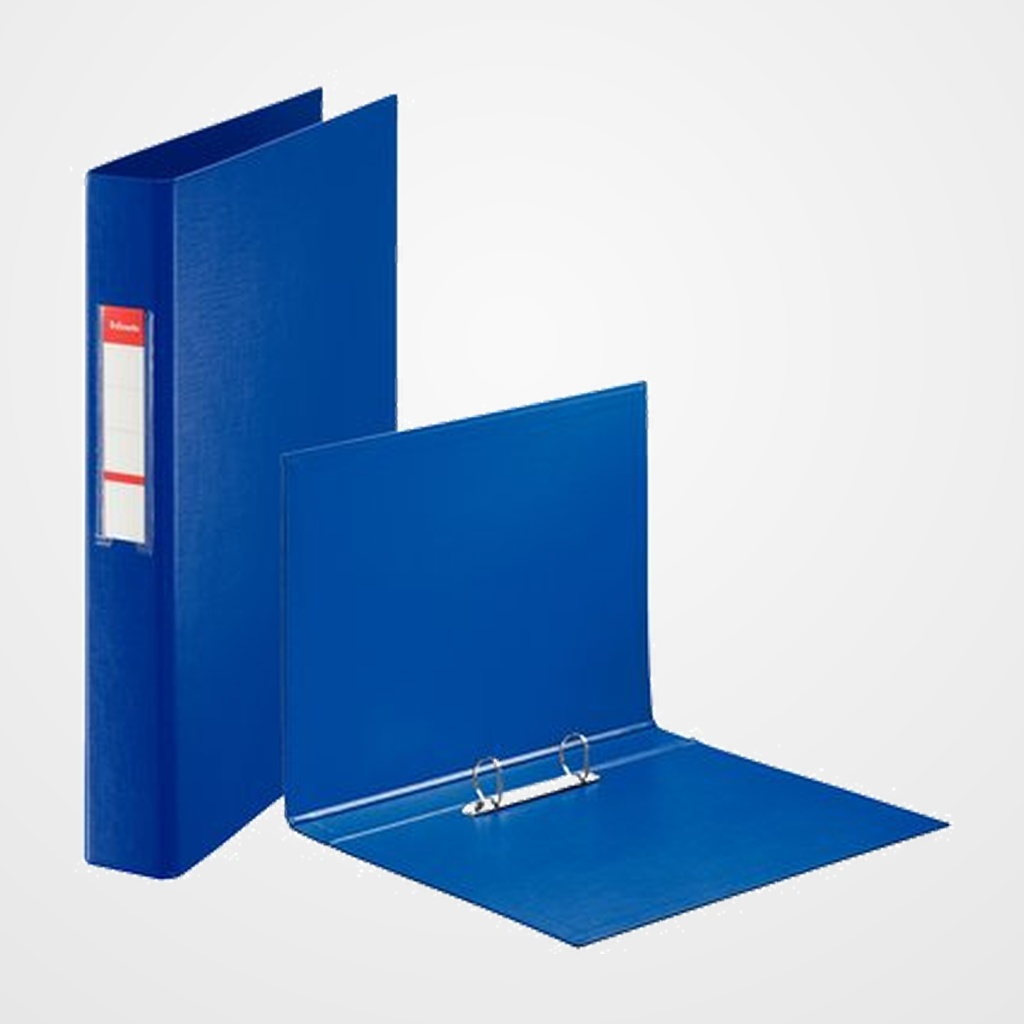 CARPETA de ANILLAS ESSELTE PVC OFICINA Fº 4 an.MIXTAS 40mm AZUL