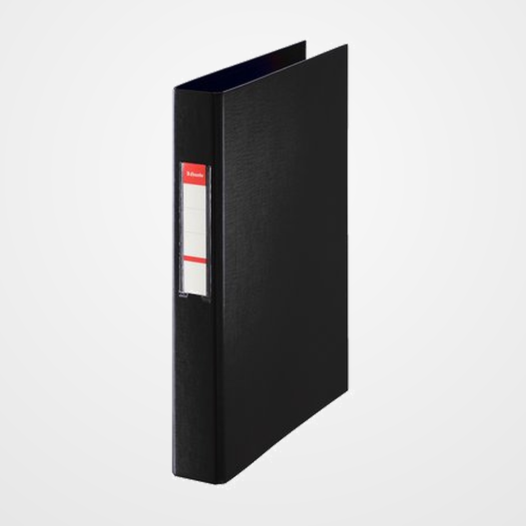 CARPETA de ANILLAS ESSELTE PVC OFICINA Fº 4 an.MIXTAS 40mm NEGRO