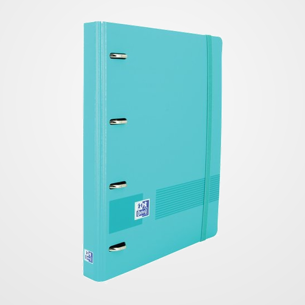 CARPEBLOC OXFORD SCHOOL EUROPEANBINDER LIVE&GO POLYFOAM A4+ 4 an.MIXTAS 35mm con RECAMBIO 100 hj. CUADRIC.5x5 AQUA