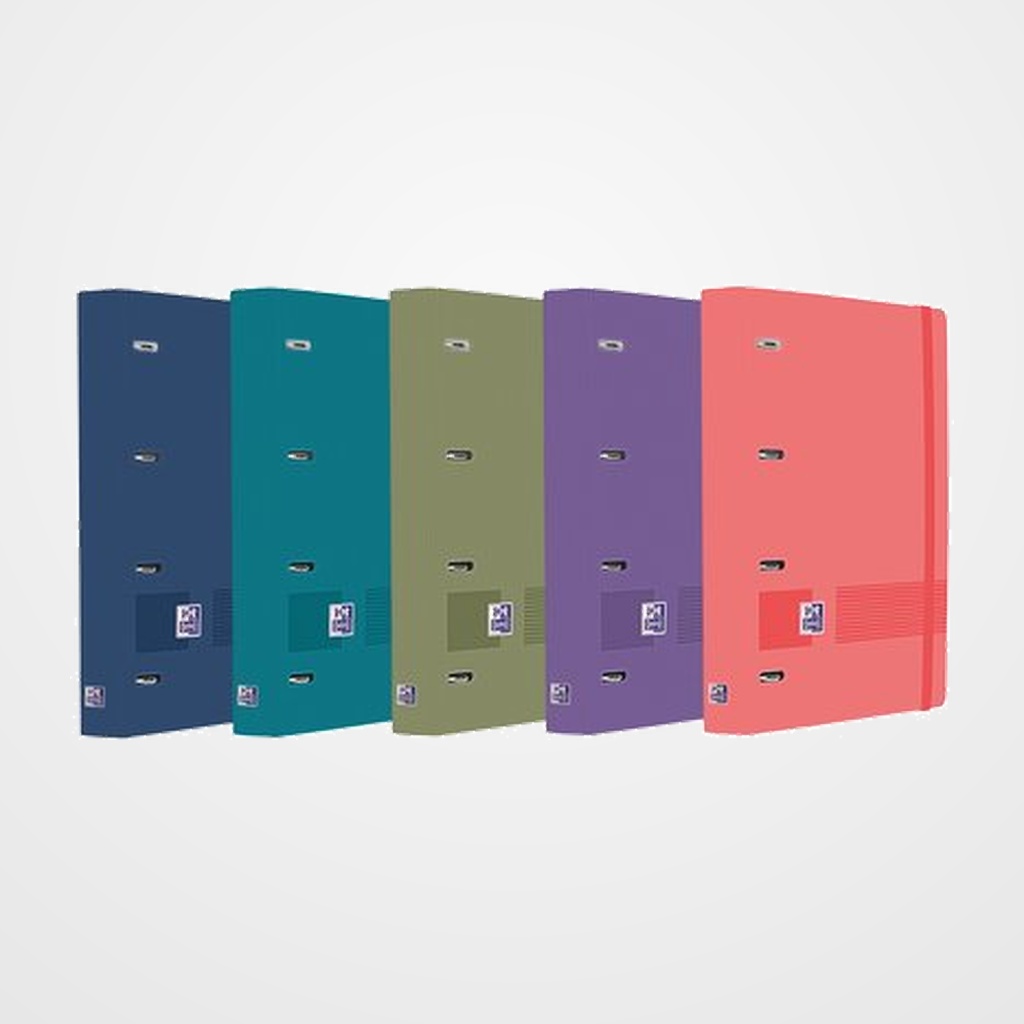 CARPEBLOC OXFORD SCHOOL EUROPEANBINDER LIVE&GO POLYFOAM A4+ 4 an.MIXTAS 35mm con RECAMBIO 100 hj. HORIZONTAL SURTIDO (5 col.)