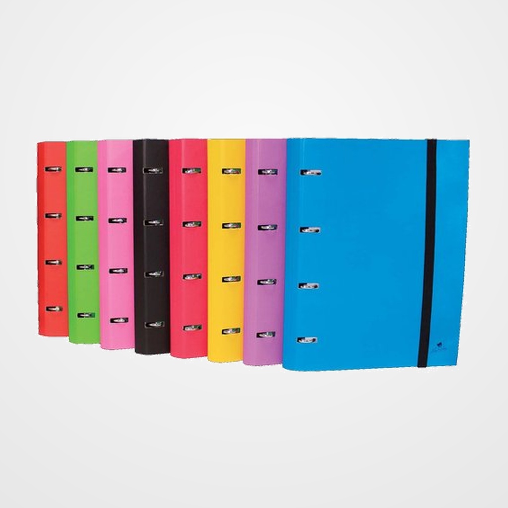 CARPEBLOC MARIOLA A4 4 an. MIXTAS 25mm con RECAMBIO 100 hj. 90g CUADRIC.4x4 SURTIDO (8 col.)