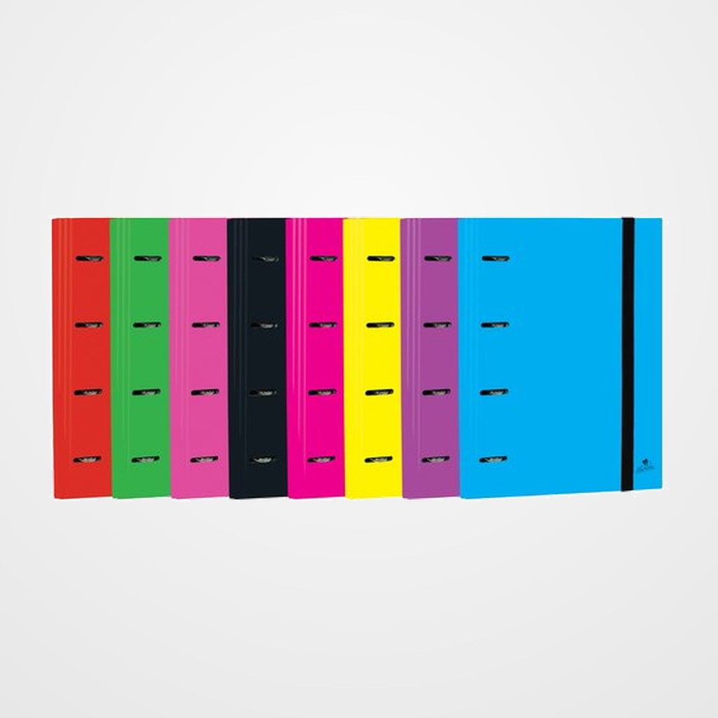 CARPEBLOC MARIOLA A4 4 an. MIXTAS 25mm SIN RECAMBIO SURTIDO (8 Col.)