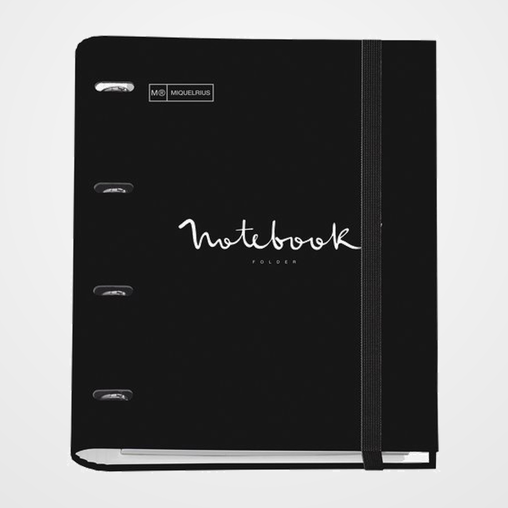 CARPEBLOC MIQUELRIUS EMOTIONS CARTON FORRADO A4 4 an.MIXTAS 35mm con REC.100 hj. 90 gr. NEGRO