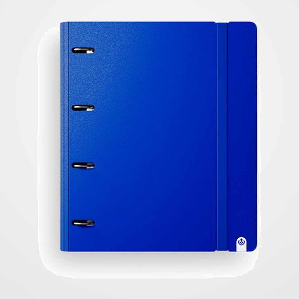 CARPEBLOC CARCHIVO FOAM STYLE PP A4+ 4 an.MIXTAS 35mm con REC. 100 hj. CUADRIC.4x4 AZUL