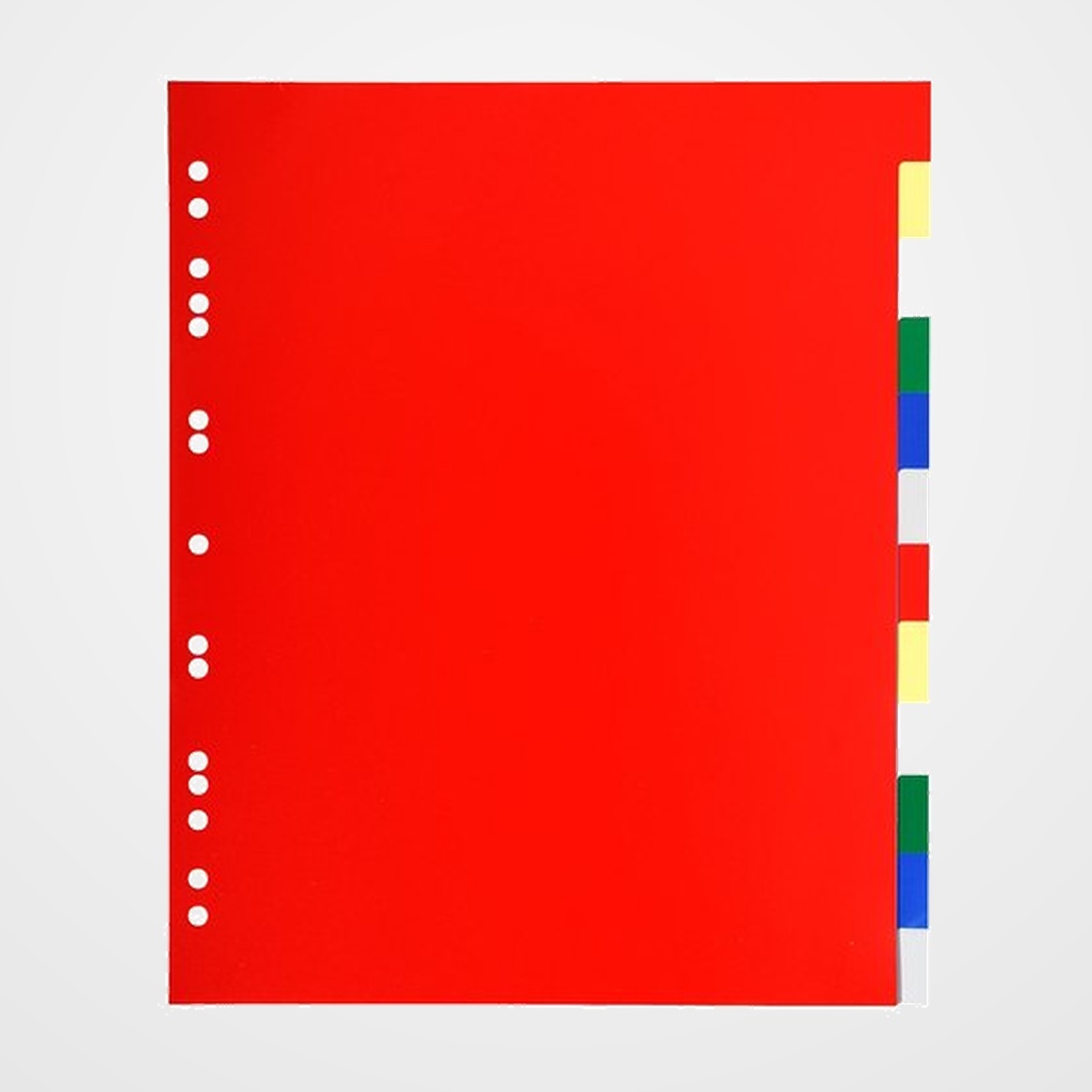 SEPARADORES EXACOMPTA PP FLEXIBLE OPACO A4+ 12 pestañas 11 taladros