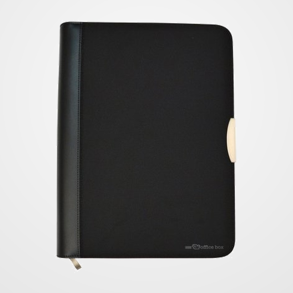 CARPETA PORTADOCUMENTOS OFFICE BOX DYNAMINC A4 con 4 anillas NEGRO