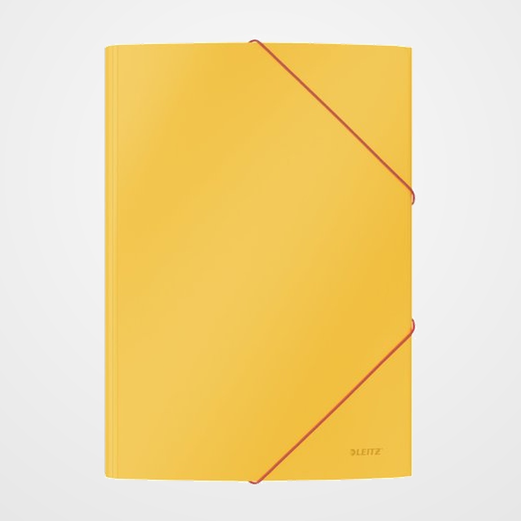 CARPETA de GOMAS y SOLAPAS LEITZ COSY CARTON A4 AMARILLO