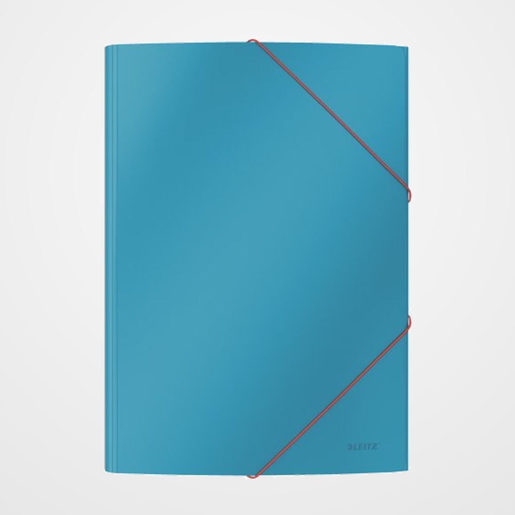 CARPETA de GOMAS y SOLAPAS LEITZ COSY CARTON A4 AZUL