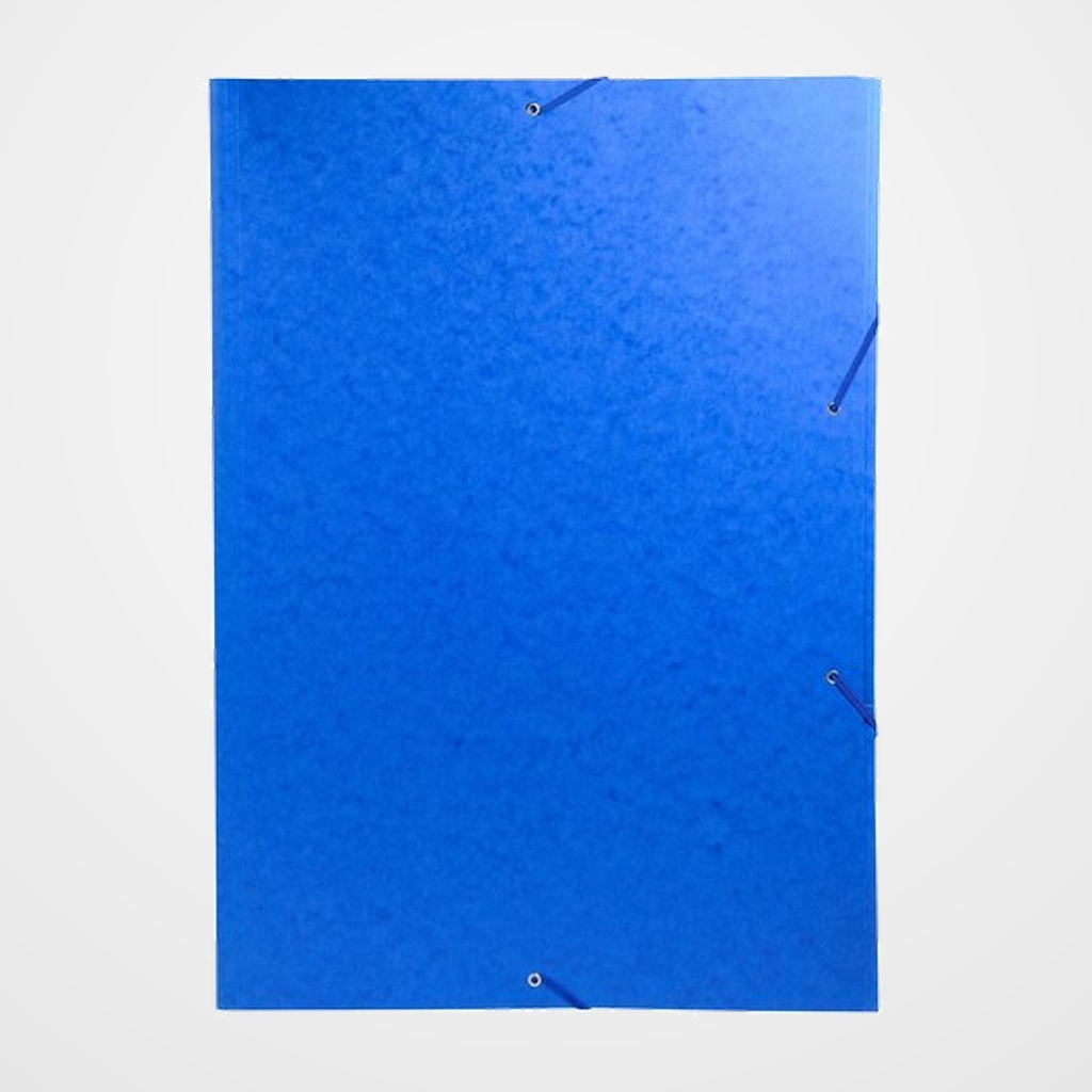 CARPETA de GOMAS y SOLAPAS EXACOMPTA CARTON A3 AZUL