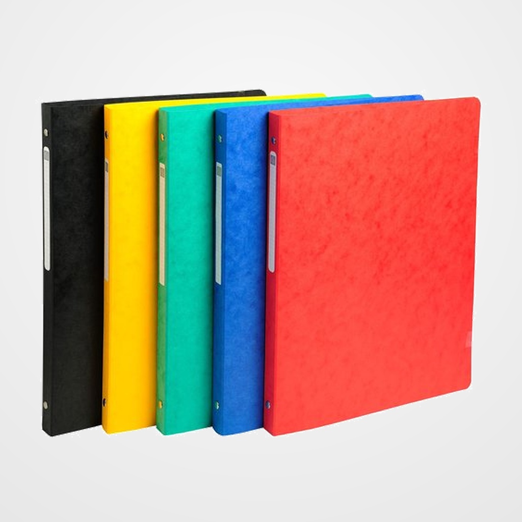 CARPETA de ANILLAS EXACOMPTA CARTULINA LUSTRADA A4 4 an.REDONDA 15mm SURTIDO (5 col.)