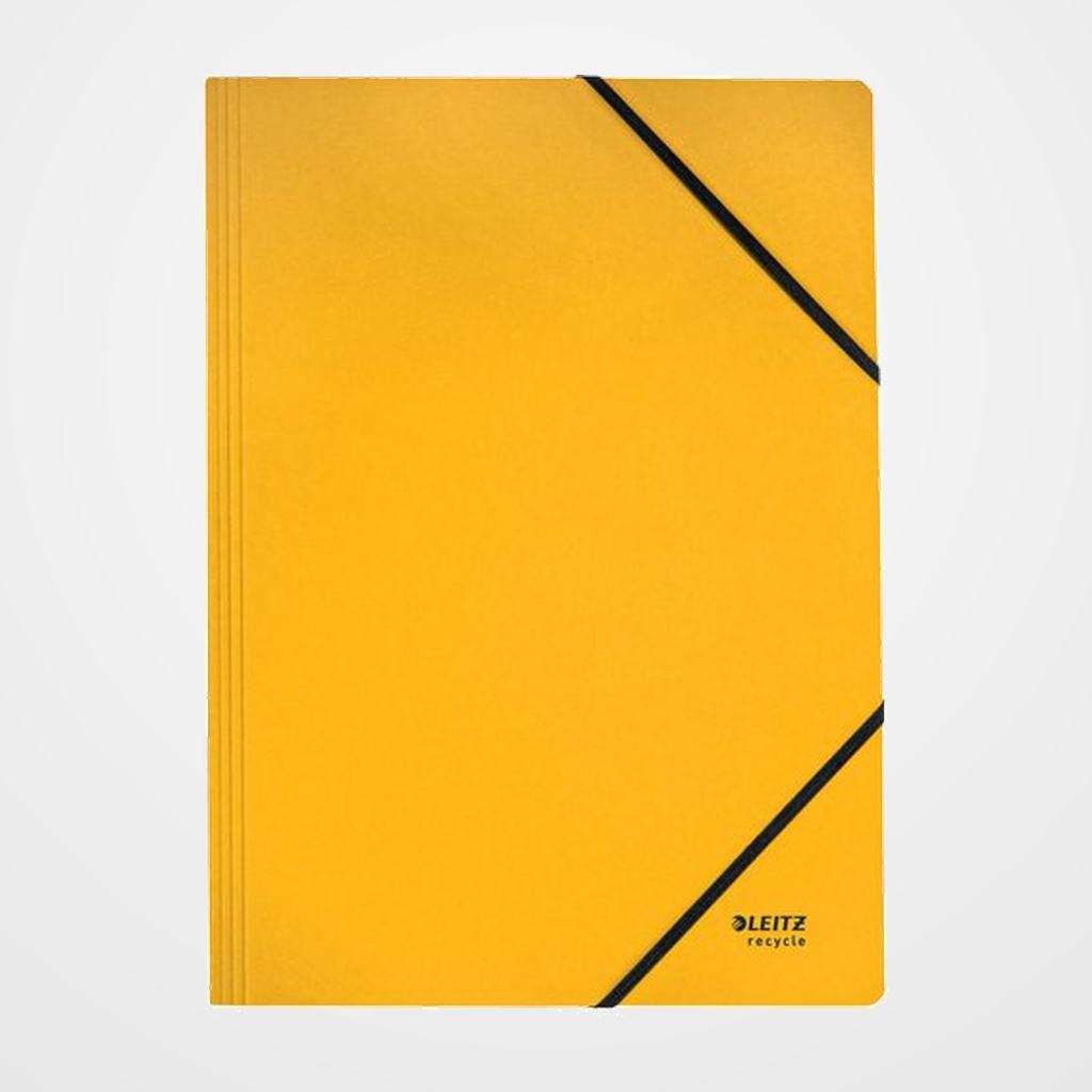CARPETA de GOMAS sin solapas LEITZ RECYCLE CARTON A4 AMARILLO