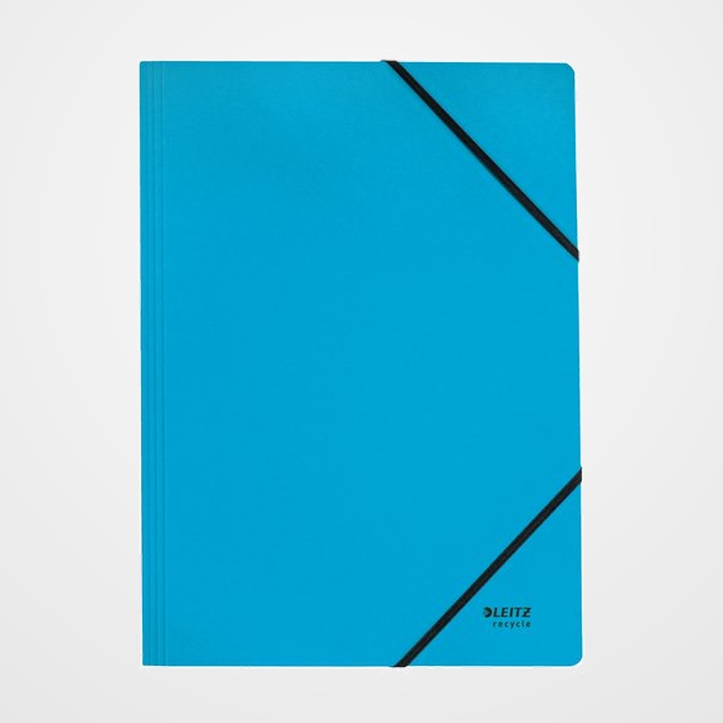 CARPETA de GOMAS sin solapas LEITZ RECYCLE CARTON A4 AZUL