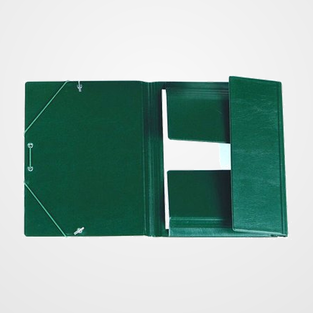 CARPETA de GOMAS y SOLAPAS IBERPLAS PVC Fº  VERDE