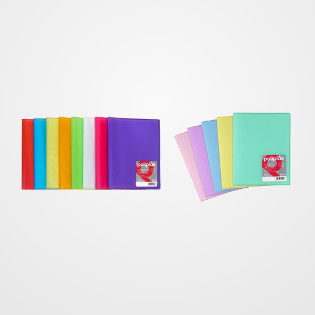 CARPETA FUNDAS (TARIFARIO) GRAFOPLAS PP FLEXIBLE POLIPLAS TRANS. Fº 50 F. MALVA