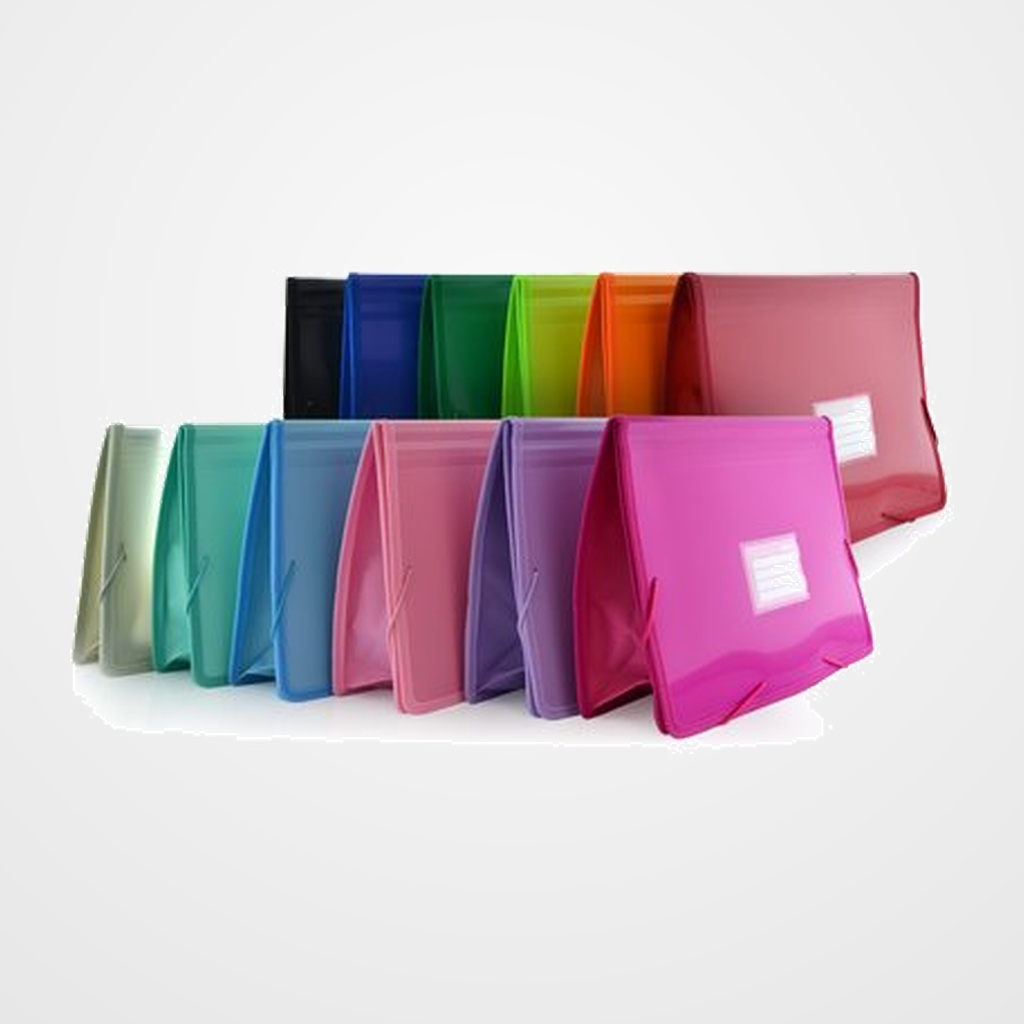 CARPETA de GOMAS y SOLAPAS COLORLINE PP XXL con FUELLE SURTIDO