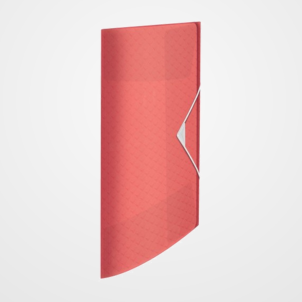 CARPETA de GOMAS y SOLAPAS ESSELTE COLOUR BREEZE PP A4 CORAL