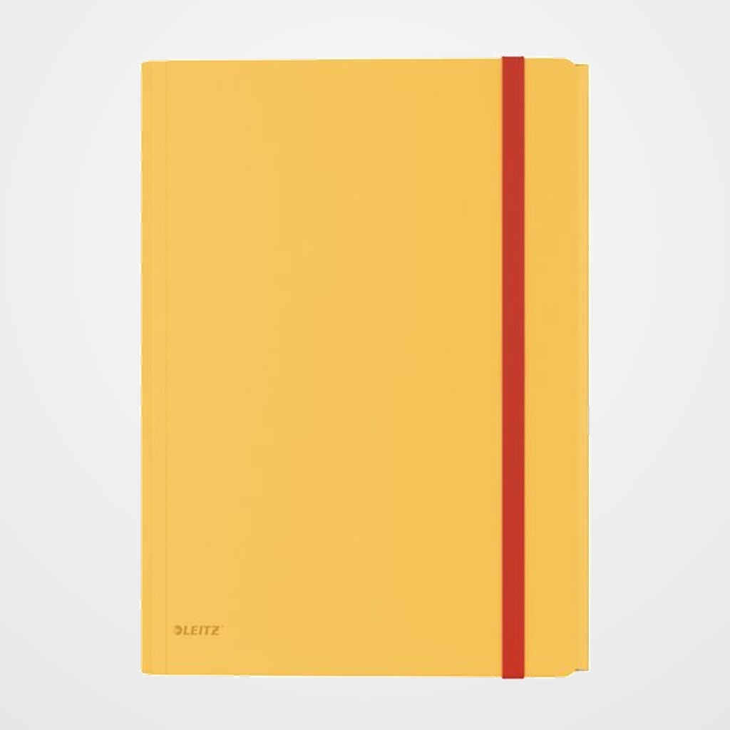 CARPETA de GOMAS y SOLAPAS LEITZ COSY PP A4 AMARILLO