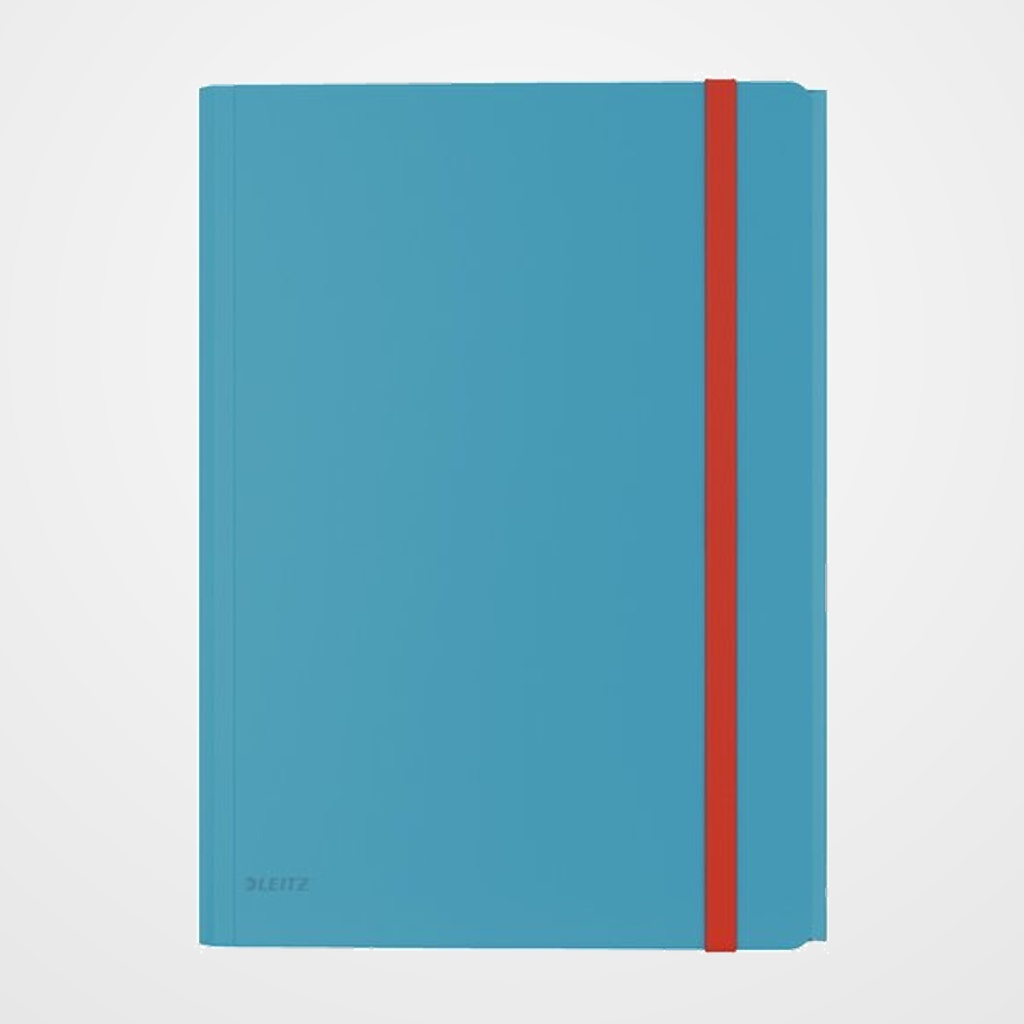 CARPETA de GOMAS y SOLAPAS LEITZ COSY PP A4 AZUL