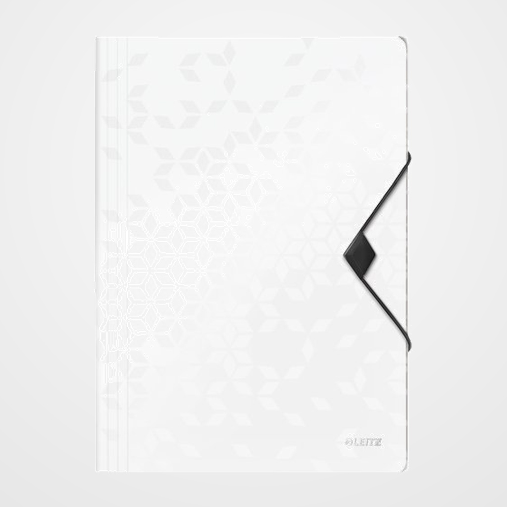 CARPETA de GOMAS y SOLAPAS LEITZ WOW PP A4 BLANCO