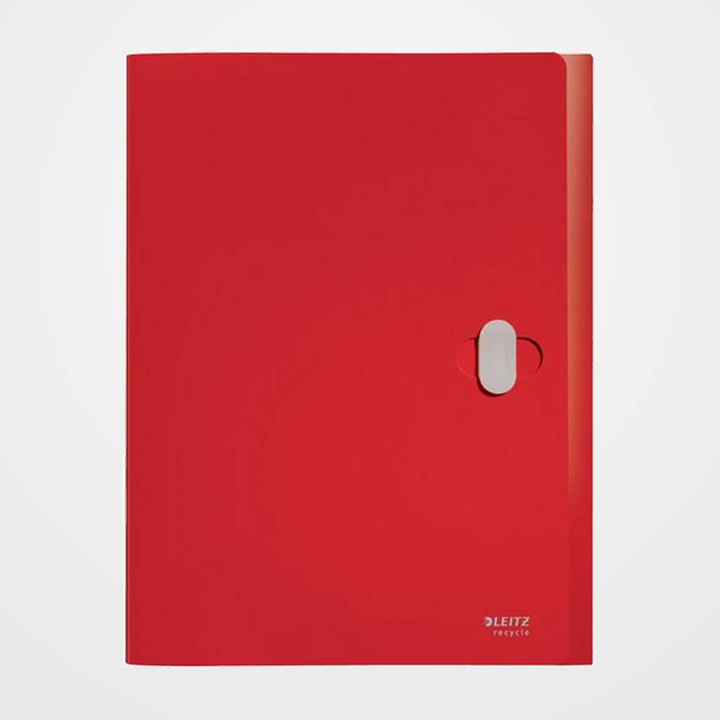 CARPETA de PROYECTOS LEITZ RECYCLE PP A4 CIERRE GIRATORIO 38mm ROJO