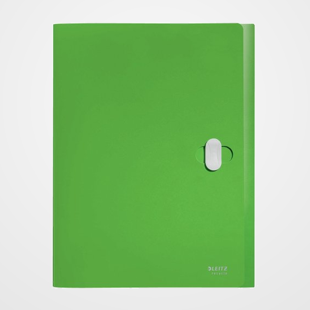CARPETA de PROYECTOS LEITZ RECYCLE PP A4 CIERRE GIRATORIO 38mm VERDE