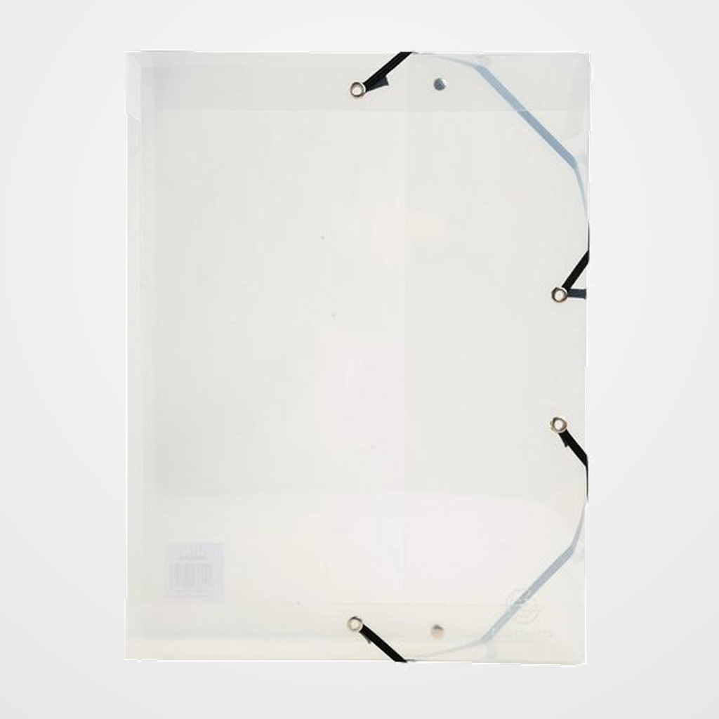 CARPETA de PROYECTOS EXACOMPTA EXABOX PP CRISTAL A4 GOMAS  6 cm