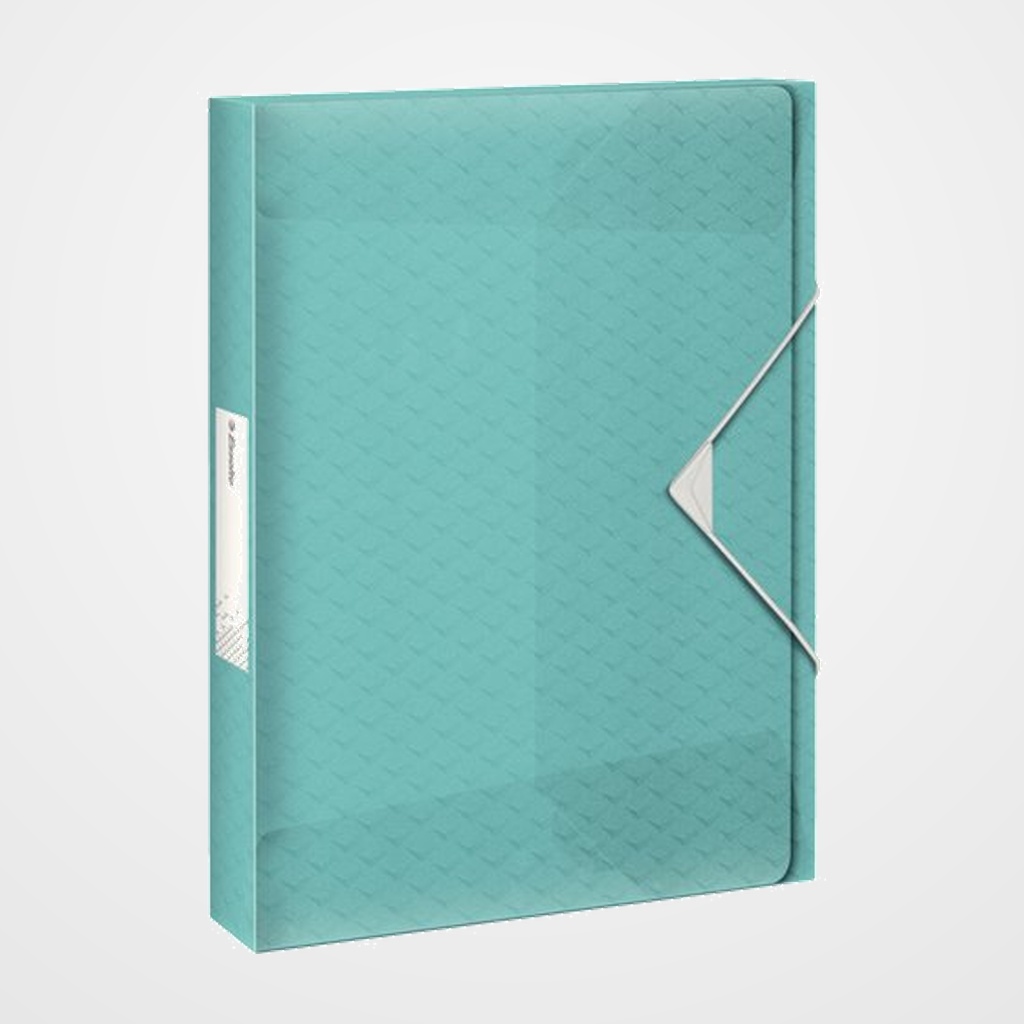 CARPETA de PROYECTOS ESSELTE COLOUR BREEZE PP A4 GOMAS 2,5 cm AZUL