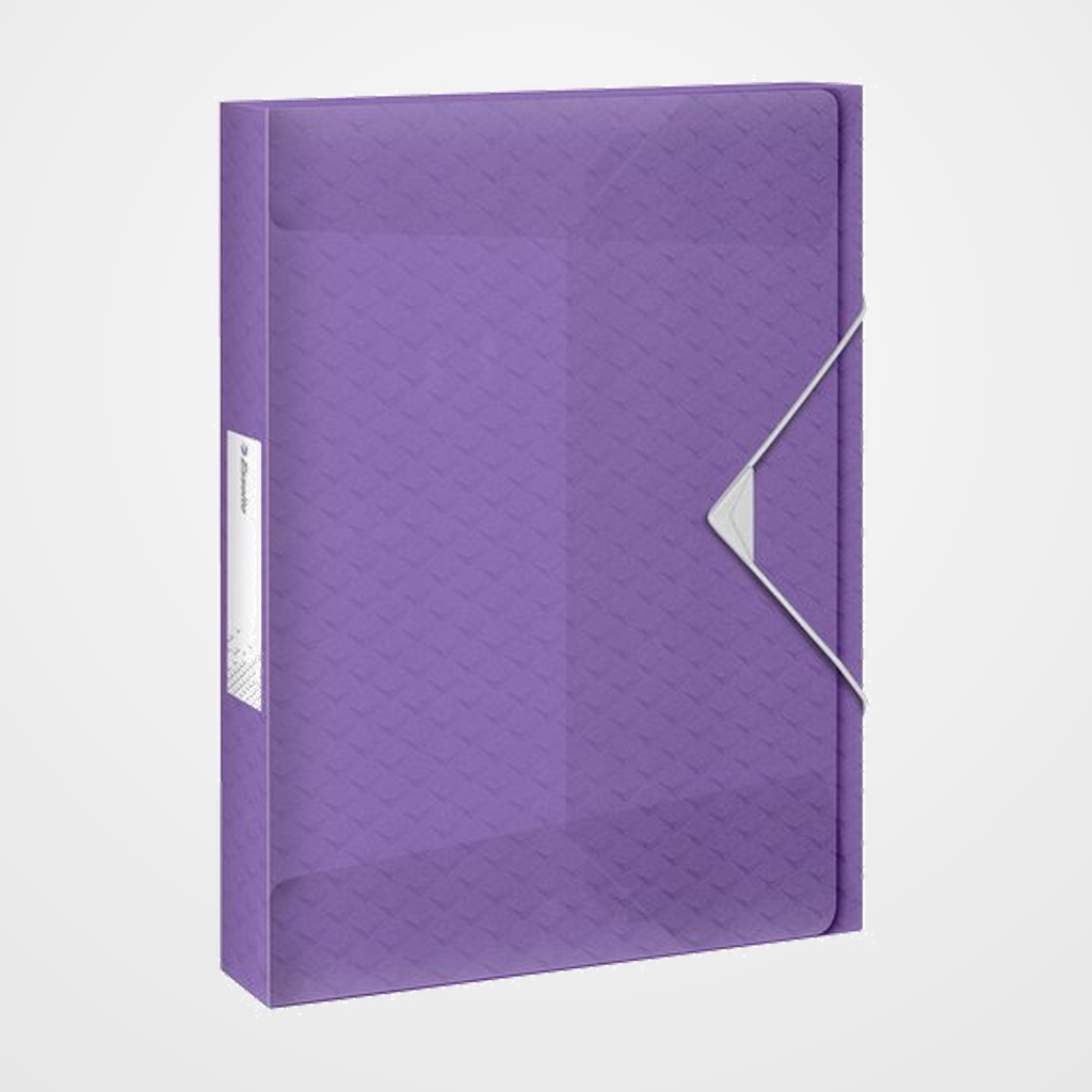 CARPETA de PROYECTOS ESSELTE COLOUR BREEZE PP A4 GOMAS 2,5 cm MALVA