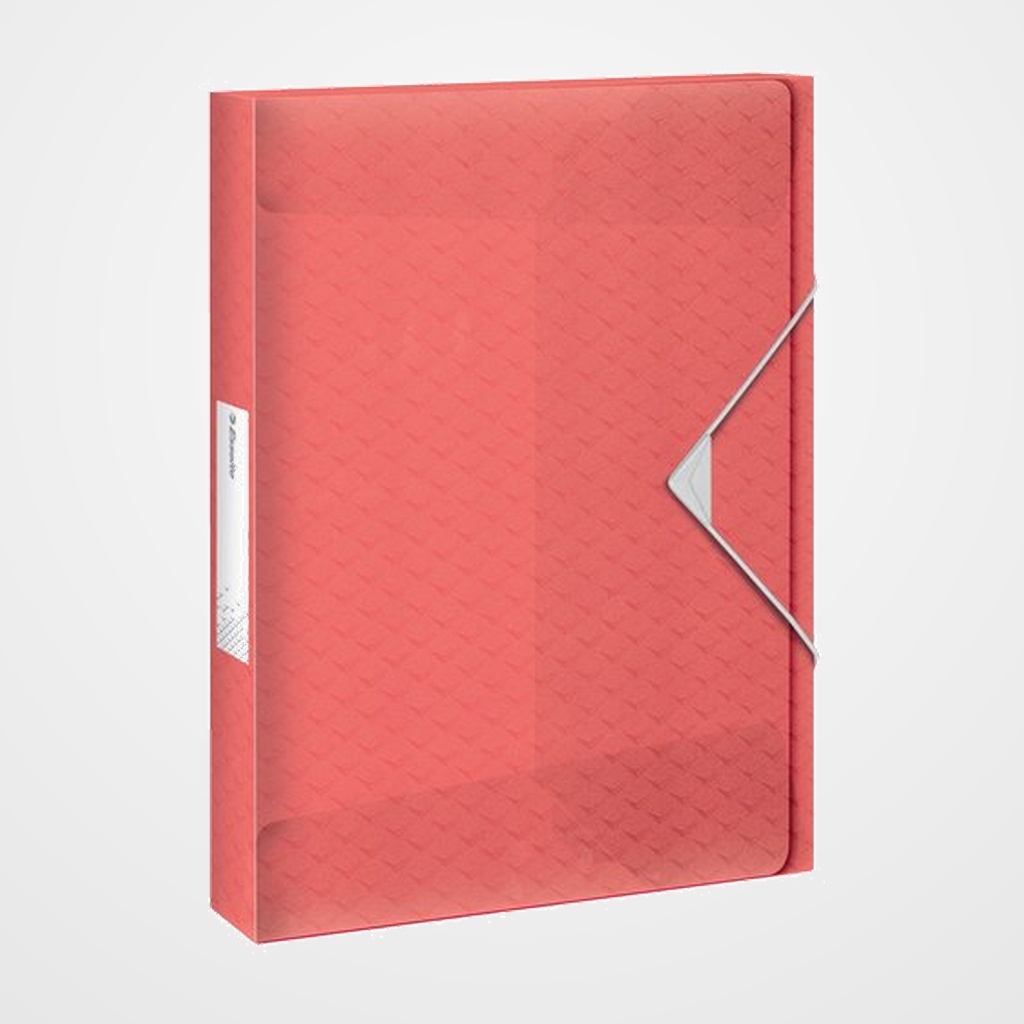 CARPETA de PROYECTOS ESSELTE COLOUR BREEZE PP A4 GOMAS 4 cm CORAL